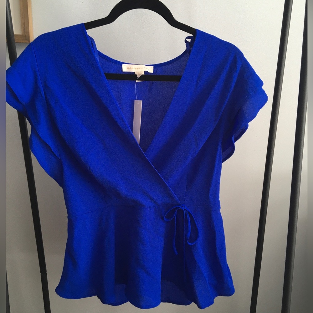 Monteau Blue Blouse XL